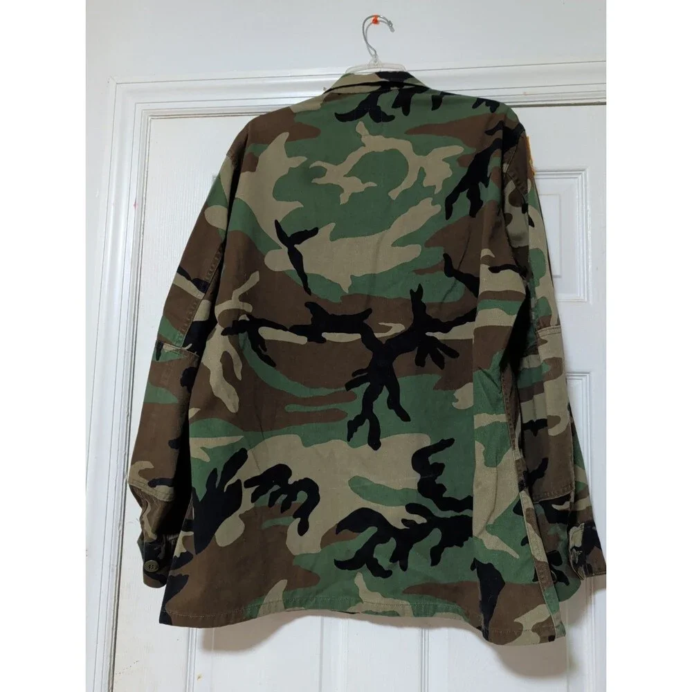 Vintage-inspired U.S. Army camouflage field jacket, Size Large